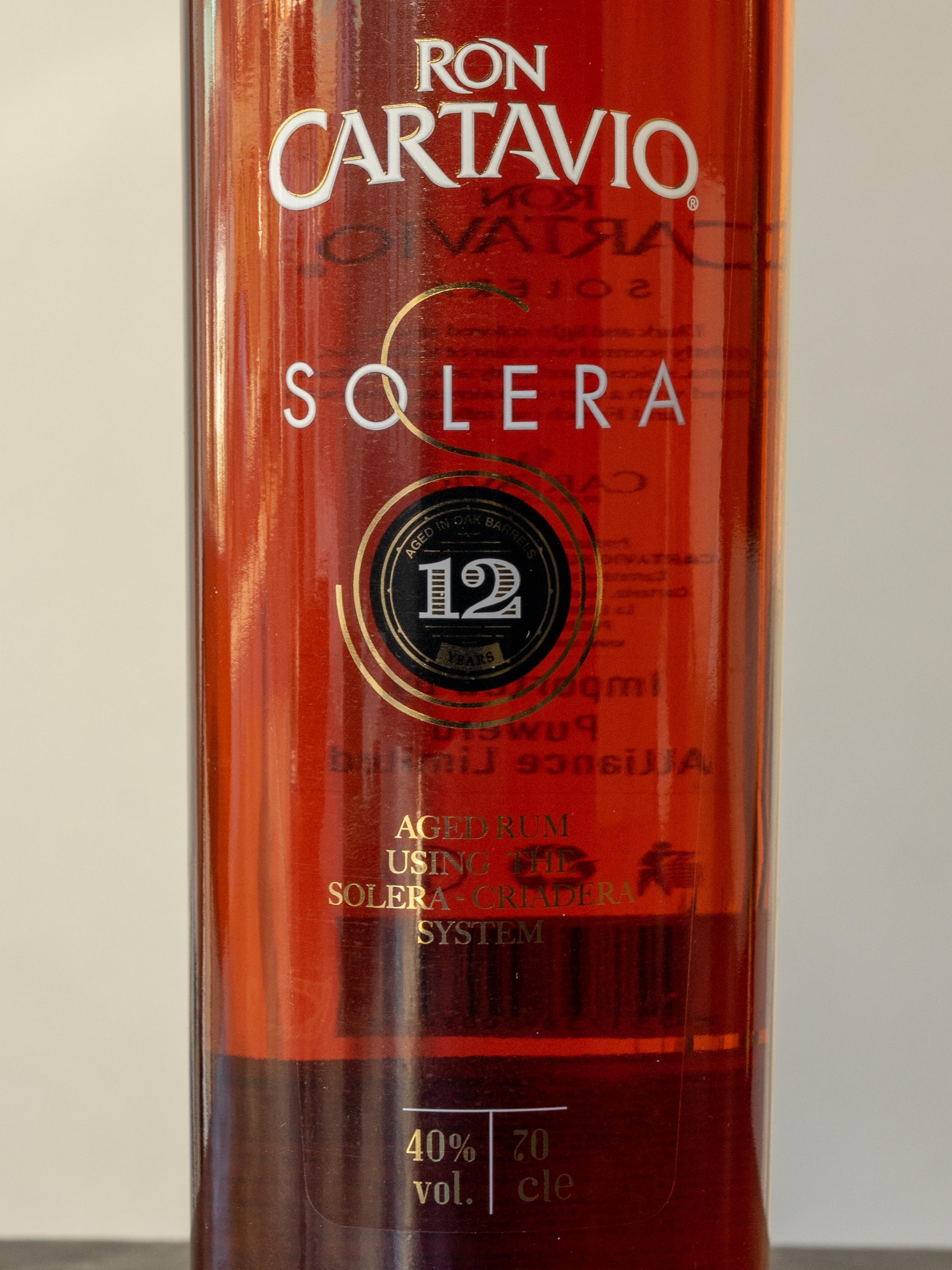 Ром Cartavio Antigua Solera 12 years / Картавио Антигуа Солера 12 лет