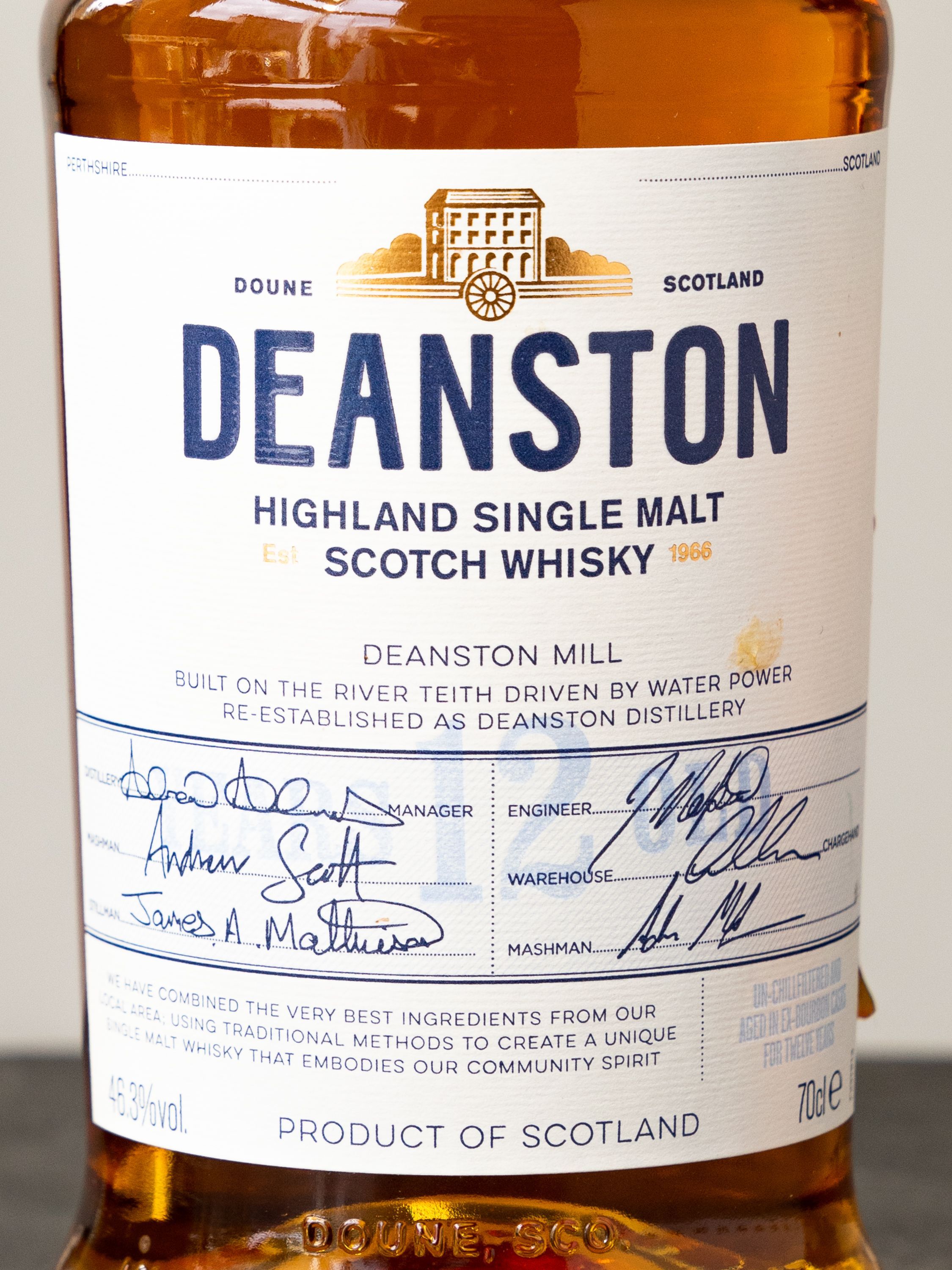Виски Deanston 12 y.o. лучшая цена в ресторане Амичи Виски Deanston 12 y.o. / Динстон 12 лет