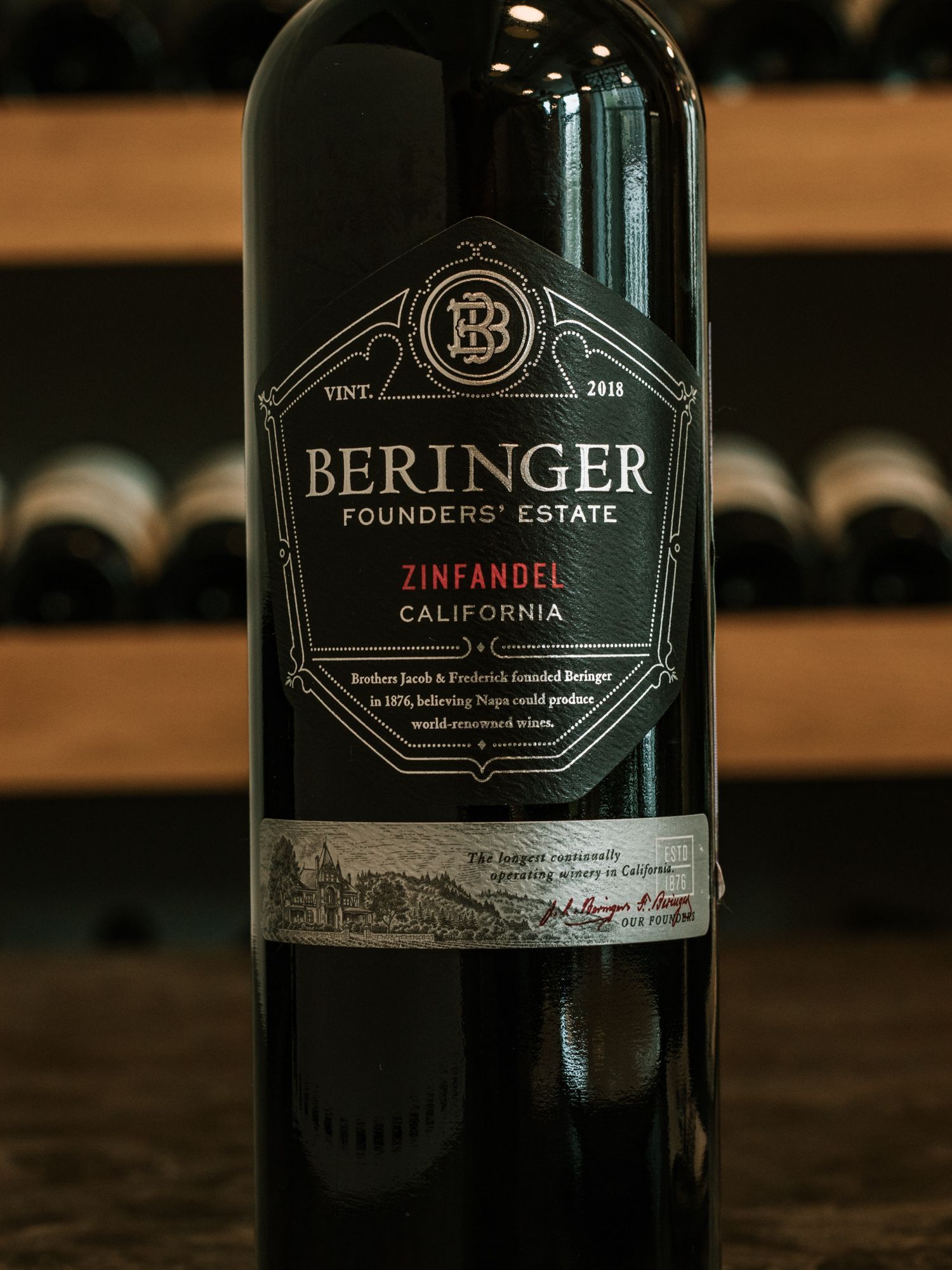 Купить вино Beringer, ,Founders' Estate, Zinfandel в ресторане Osteria Amici Мосфильмовская 88 Вино Beringer, Founders' Estate, Zinfandel / Беринджер, Фаундерс Истейт ,Зинфандель