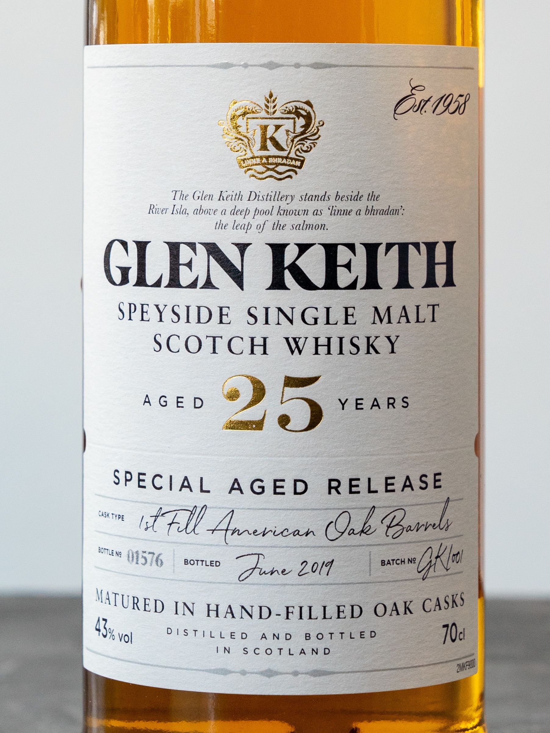 Виски Glen Keith 25 years old / Глен Кит 25 лет