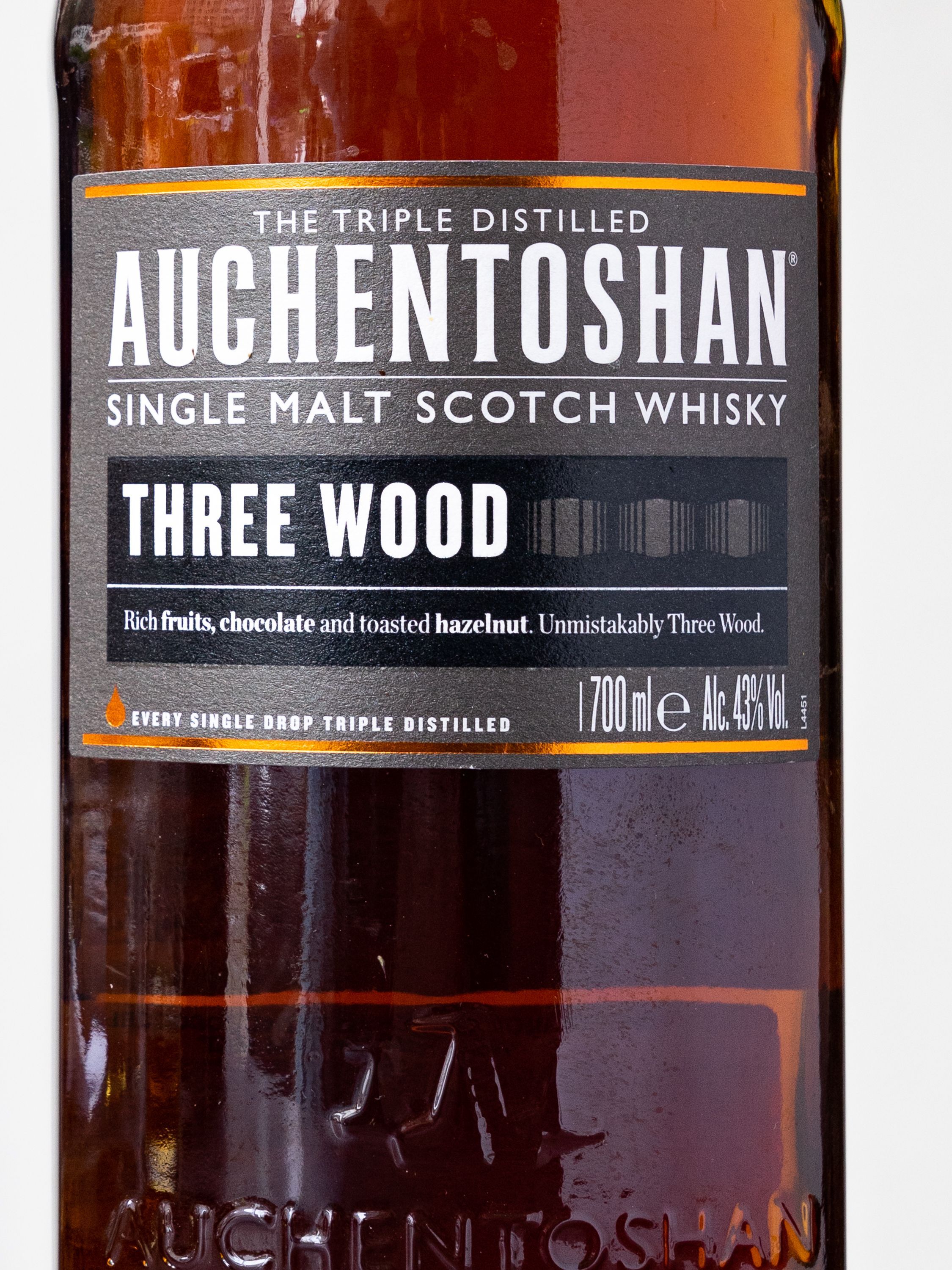 Виски Auchentoshan Three Wood лучшая цена в итальянском ресторане Амичи Виски Auchentoshan Three Wood / Акентошан Три Вуд