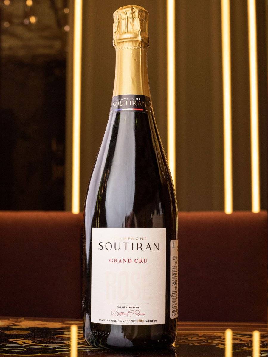 Шампанское Champagne Soutiran Grand Cru Brut Rose купить в винном ресторане Остерия - лучшая цена Шампанское Champagne Soutiran Grand Cru Brut Rose / Шампанское Суитиран Розе Гран Крю