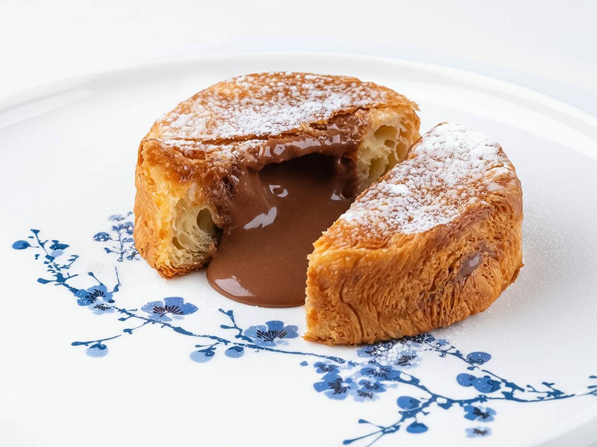 Круассан с шоколадным кремом