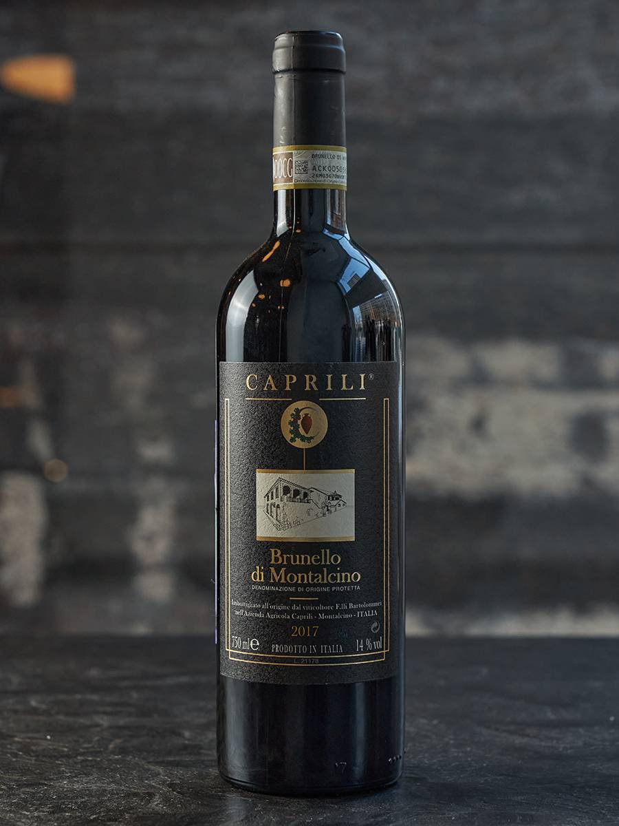 Вино Caprili Brunello di Montalcino DOCG 2017 купить в винном ресторане Остерия - лучшая цена Вино Caprili Brunello di Montalcino DOCG 2017 / Каприли Брунелло ди Монтальчино 2017