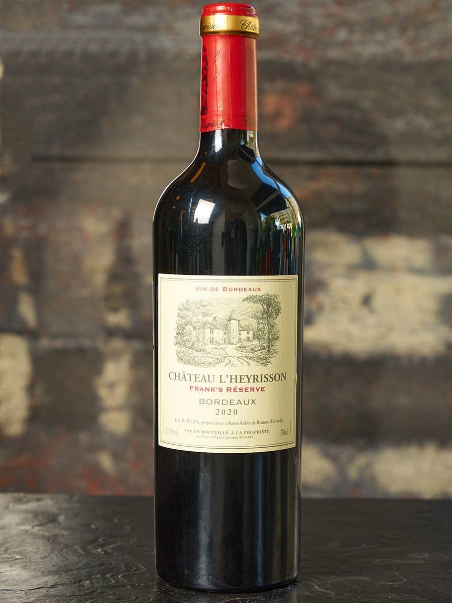 Вино Chateau L'Heyrisson Frank Reserve 2020 купить в винном ресторане Остерия - лучшая цена Вино Chateau L'Heyrisson Frank Reserve 2020 / Шато Л Эриссон Франк Резерв