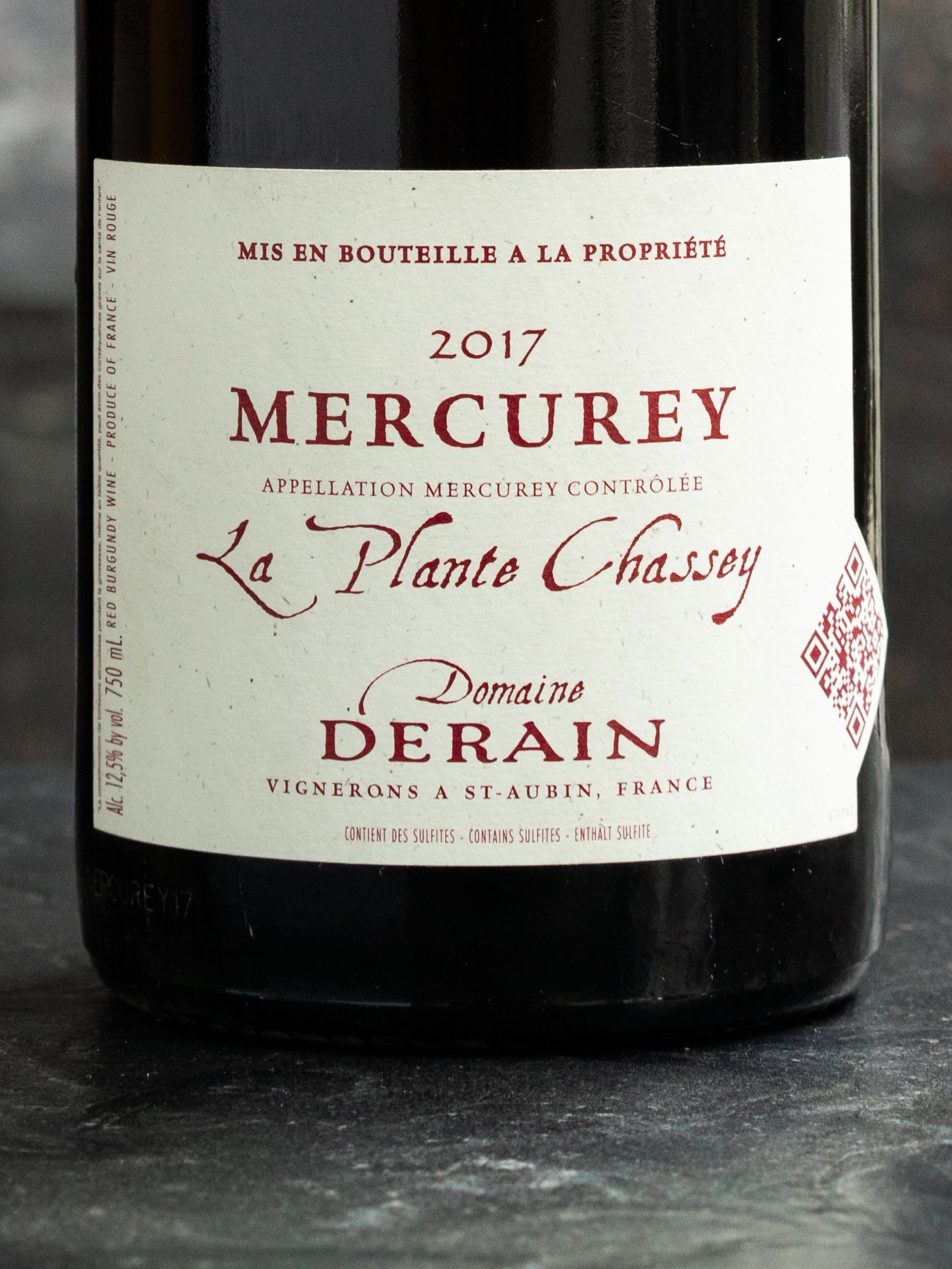 Вино Catherine & Dominique Derain Mercurey La Plante Chassey / Кэтрин и Доминик Дерэн Меркюре Ла Плант Шассе