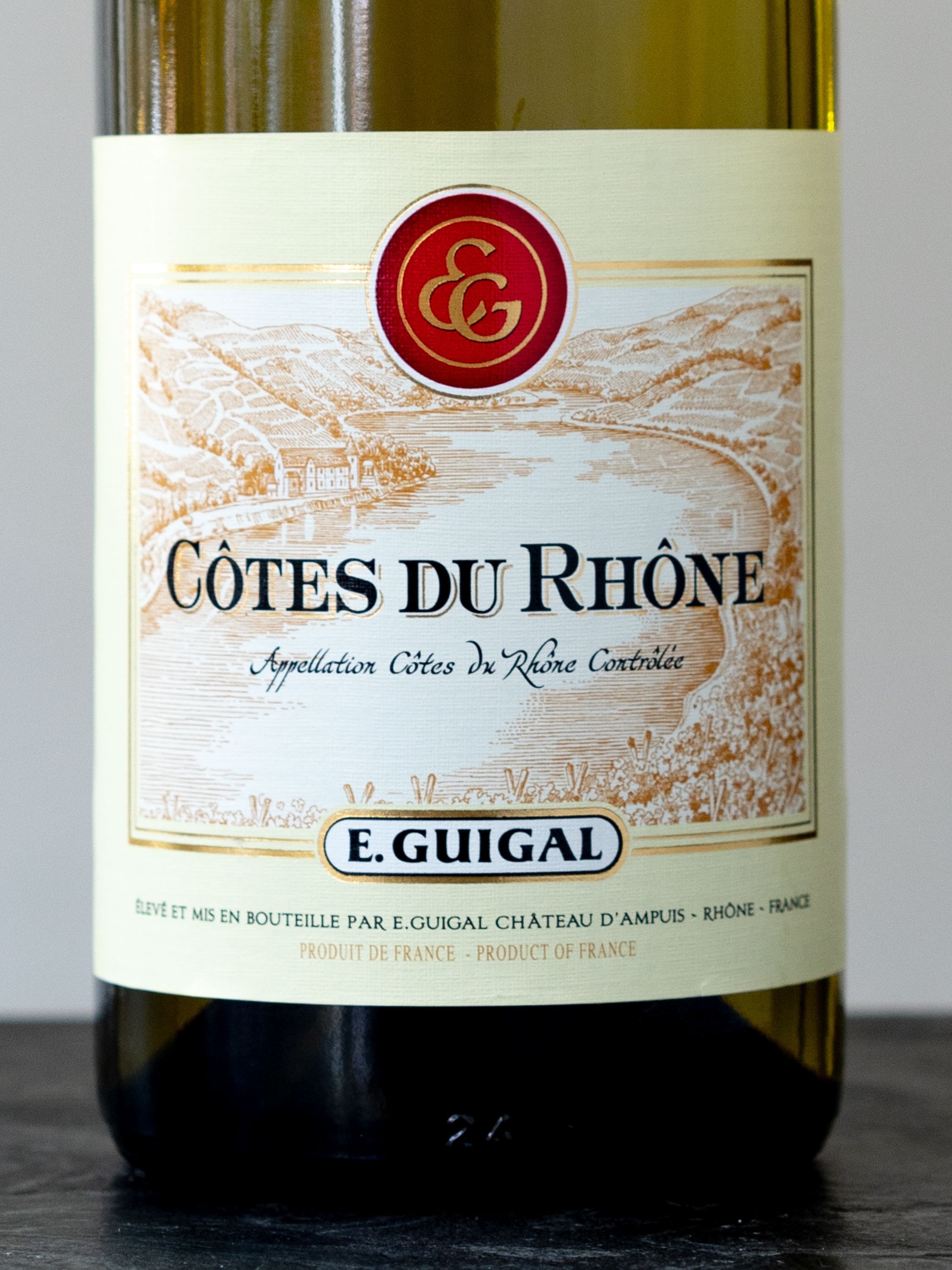 Купить вино Guigal Cotes du Rhone Blanc в винном ресторане Остерия цена Вино Guigal Cotes du Rhone Blanc / Гигаль Кот Дю Рон Блан