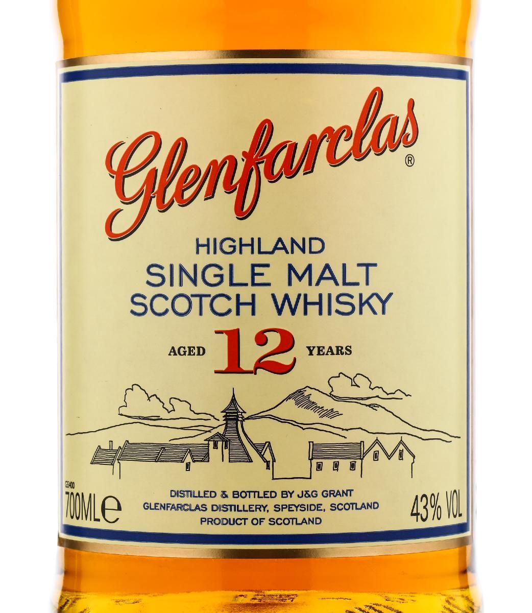 Купить Виски Glenfarclas 12 y.o. (Гленфарклас 12 лет) - лучшая цена в ресторане Амичи Виски Glenfarclas 12 y.o. / Гленфарклас 12 лет