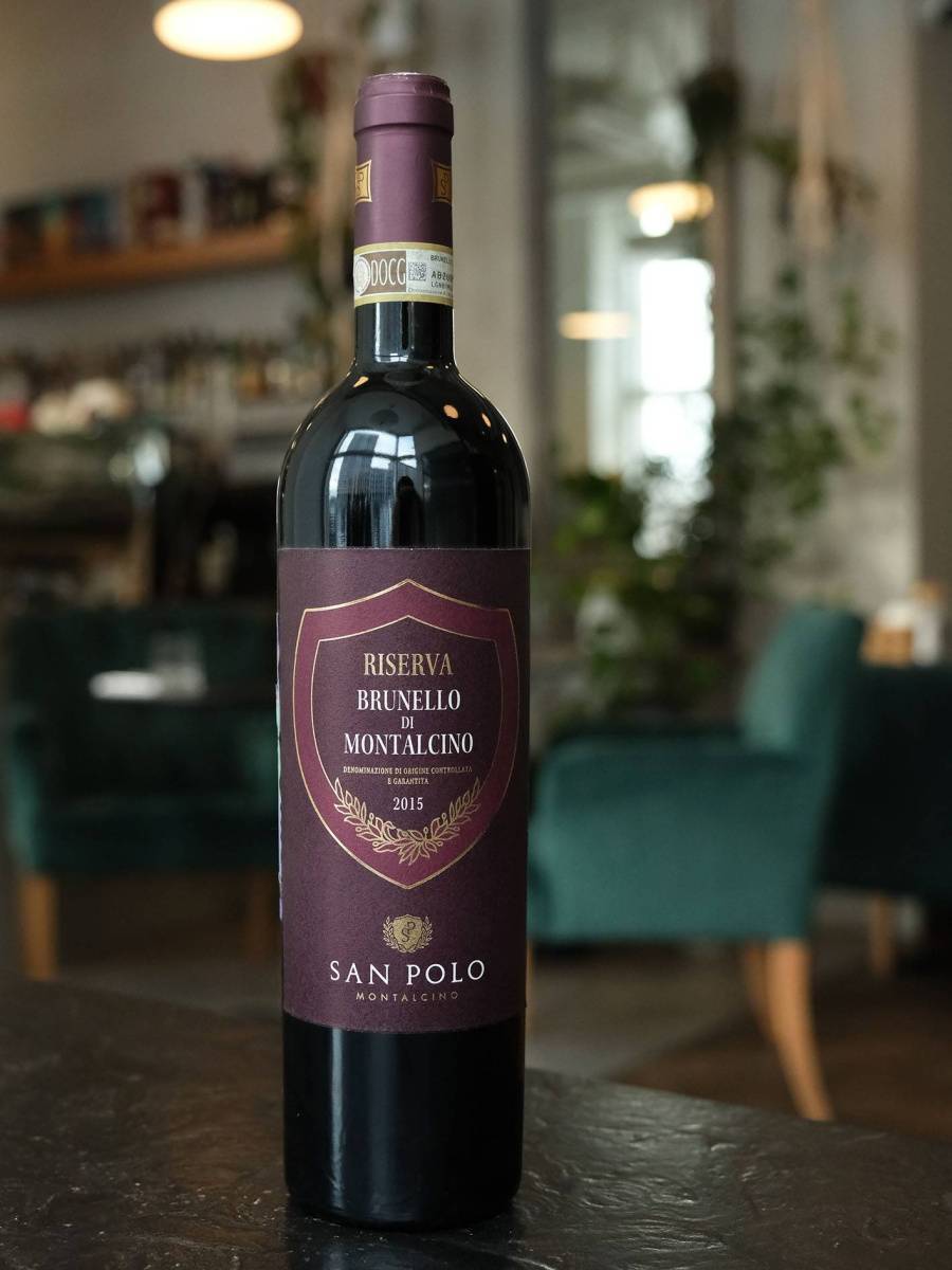 Вино San Polo Brunello di Montalcino Riserva 2015 купить в винном ресторане Остерия - лучшая цена Вино San Polo Brunello di Montalcino Riserva 2015 / Сан Поло Брунелло ди Монтальчино