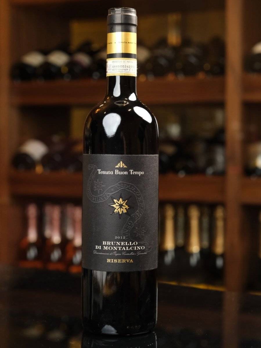 Вино Brunello di Montalcino Riserva Tenuta Buon Tempo DOCG 2012 купить в винном ресторане Остерия - лучшая цена Вино Brunello di Montalcino Riserva Tenuta Buon Tempo DOCG 2012 / Брунелло ди Монтальчино Резерва Тенута Буон Темпо