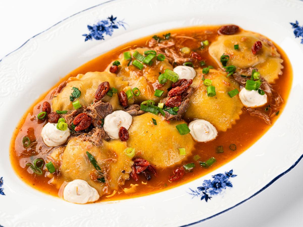 Равиоли с ягнёнком