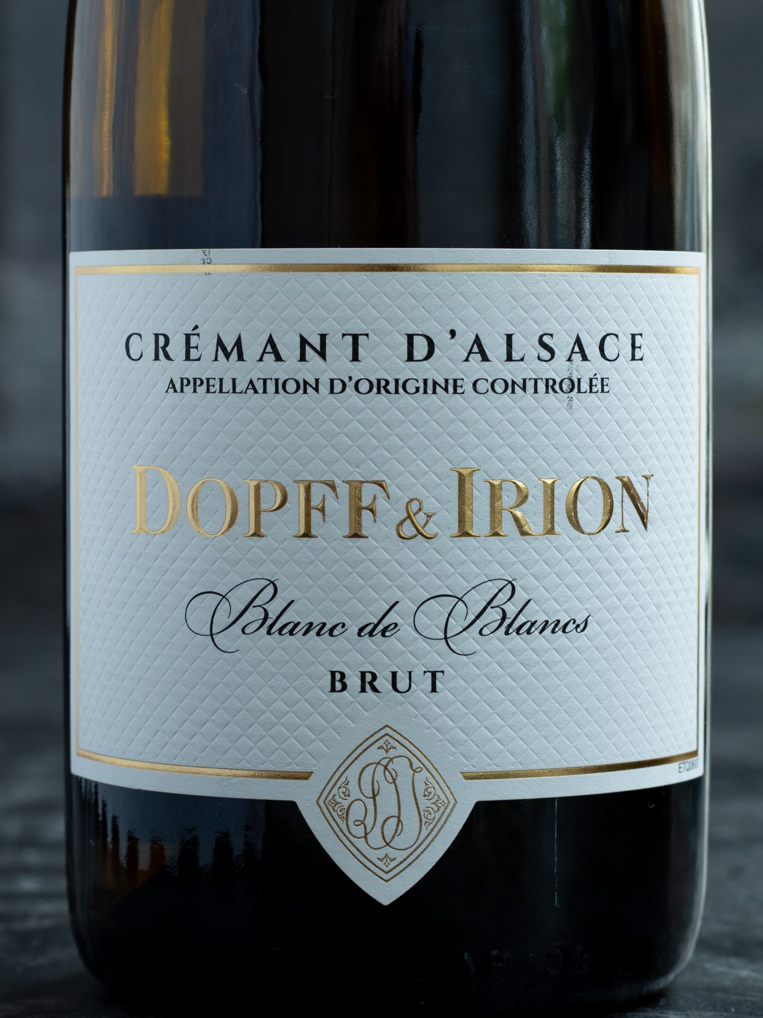 Этикетка Dopff & Irion Cremant d'Alsace Brut Blanc de Blanc