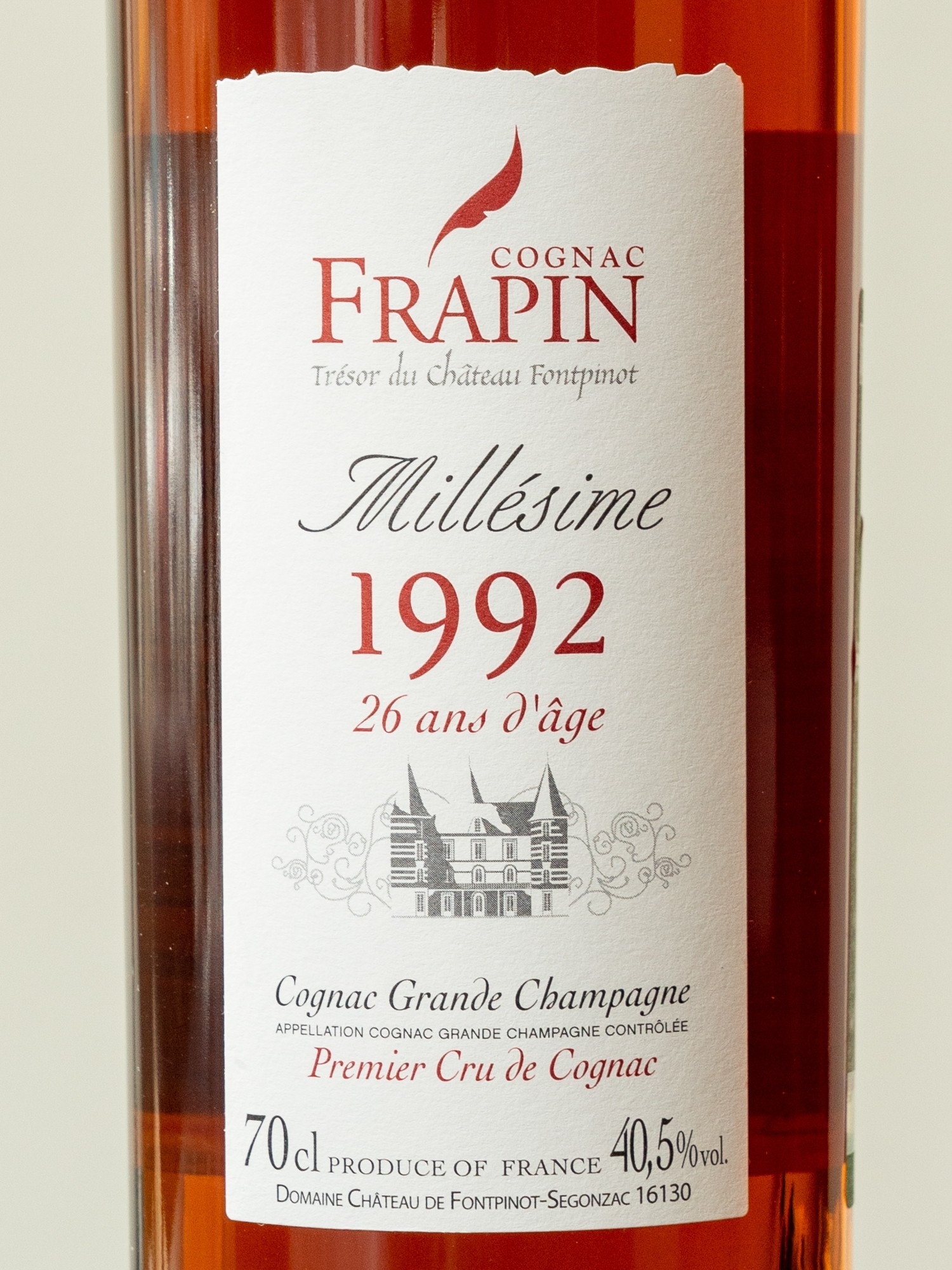 Коньяк Frapin Millesime Cognac Grand Champagne 1992 / Фрапен Миллезим 26 лет Гранд Шампань 1992