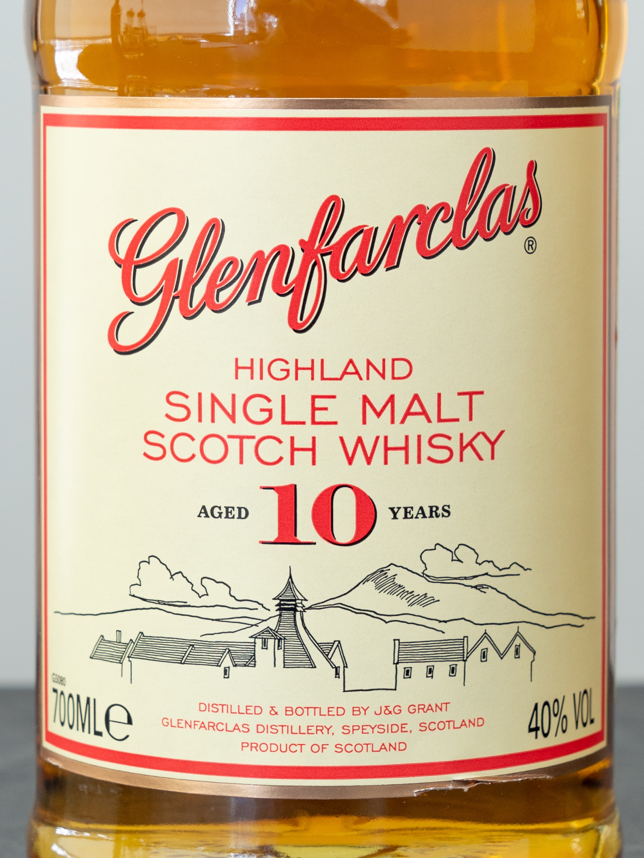 Этикетка Glenfarclas 10 years old