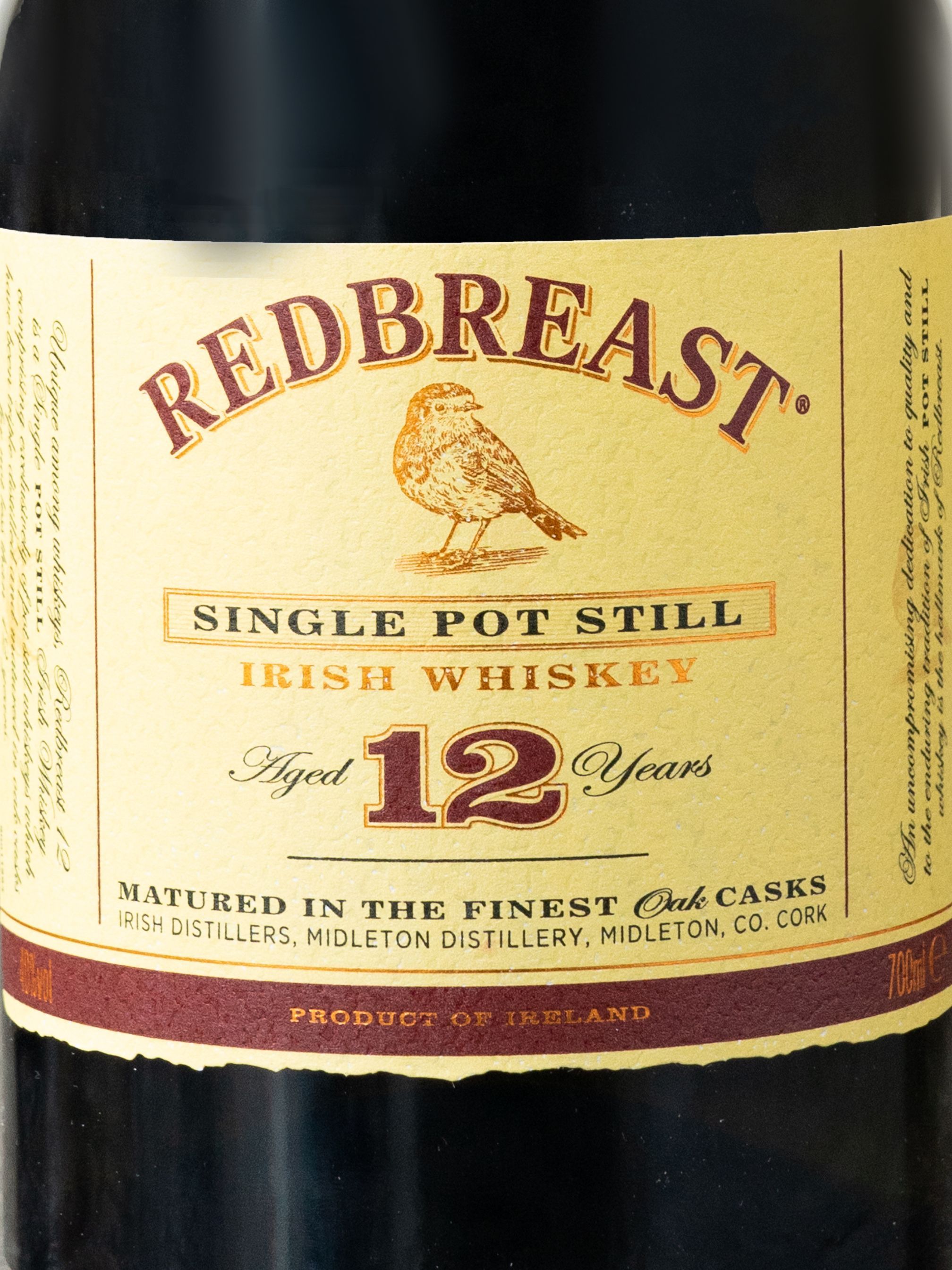 Купить виски Redbreast 12 years (Редбрест 12 лет) - лучшая цена в ресторане Амичи Виски Redbreast 12 years / Редбрест 12 лет