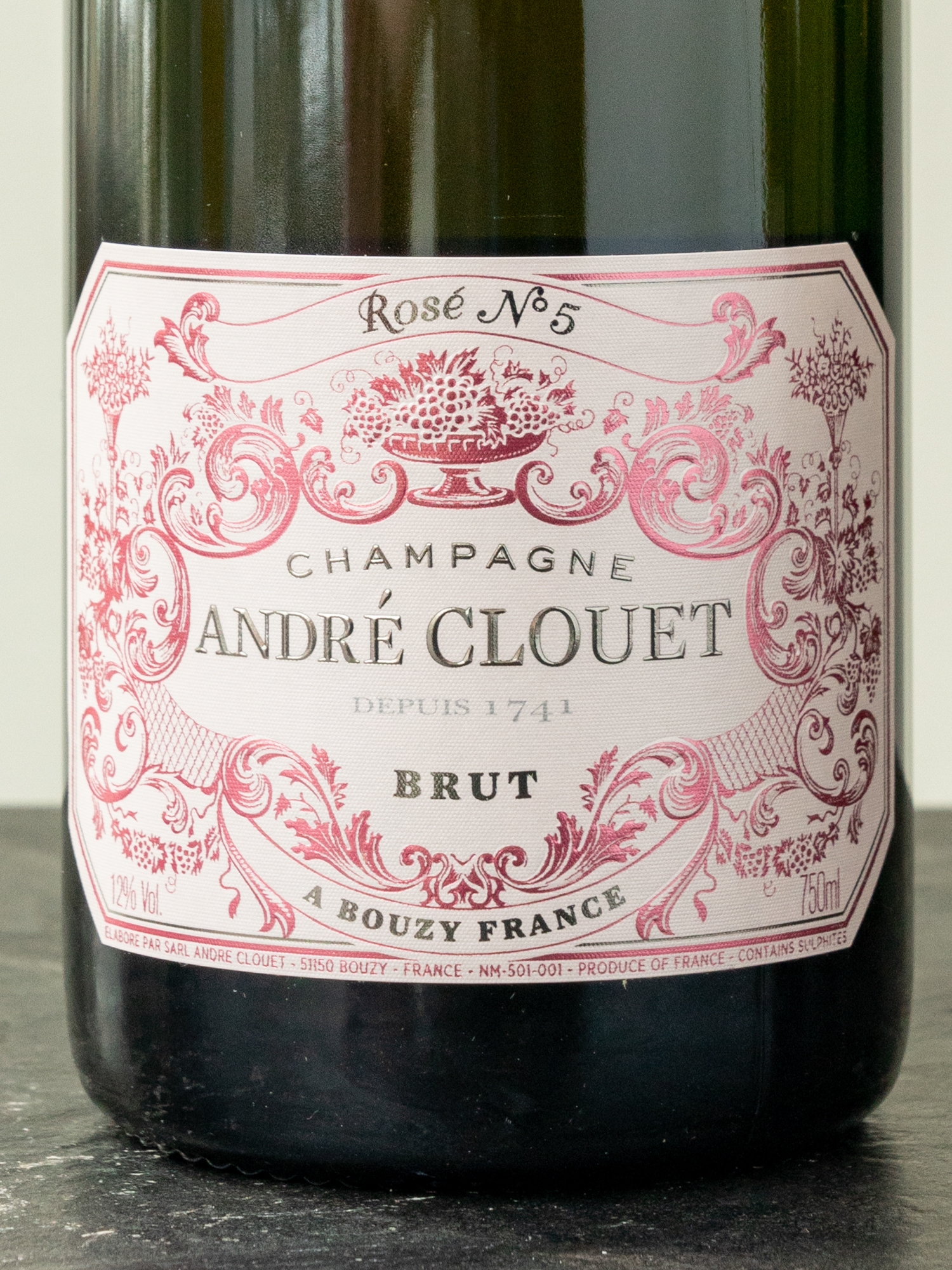 Шампанское Champagne Andre Clouet Rose №5 Brut Champagne купить в винном ресторане Остерия - лучшая цена Шампанское Champagne Andre Clouet Rose №5 Brut Champagne / Шампань Андре Клуэ Розе №5 Брют