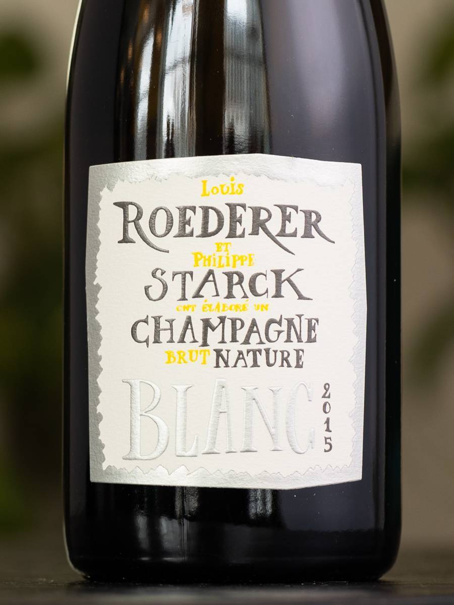 Этикетка Louis Roederer et Philippe Starck Brut Nature