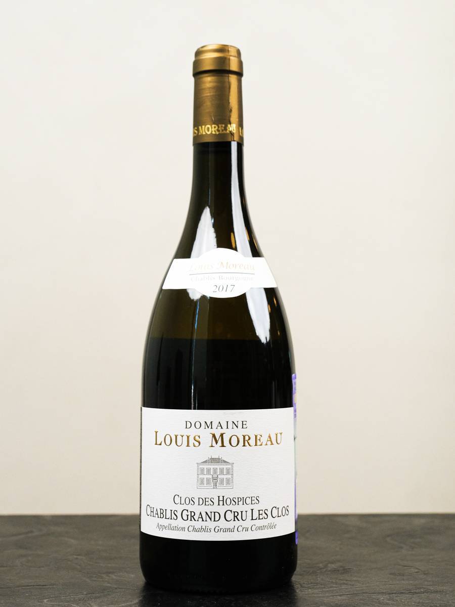 Вино Chablis Grand Cru Les Clos des Hospices Domaine Louis Moreau 2017 купить в винном ресторане Остерия - лучшая цена Вино Chablis Grand Cru Les Clos des Hospices Domaine Louis Moreau 2017 / Шабли Гран Крю Ле Кло де Оспис Домен Луи Моро