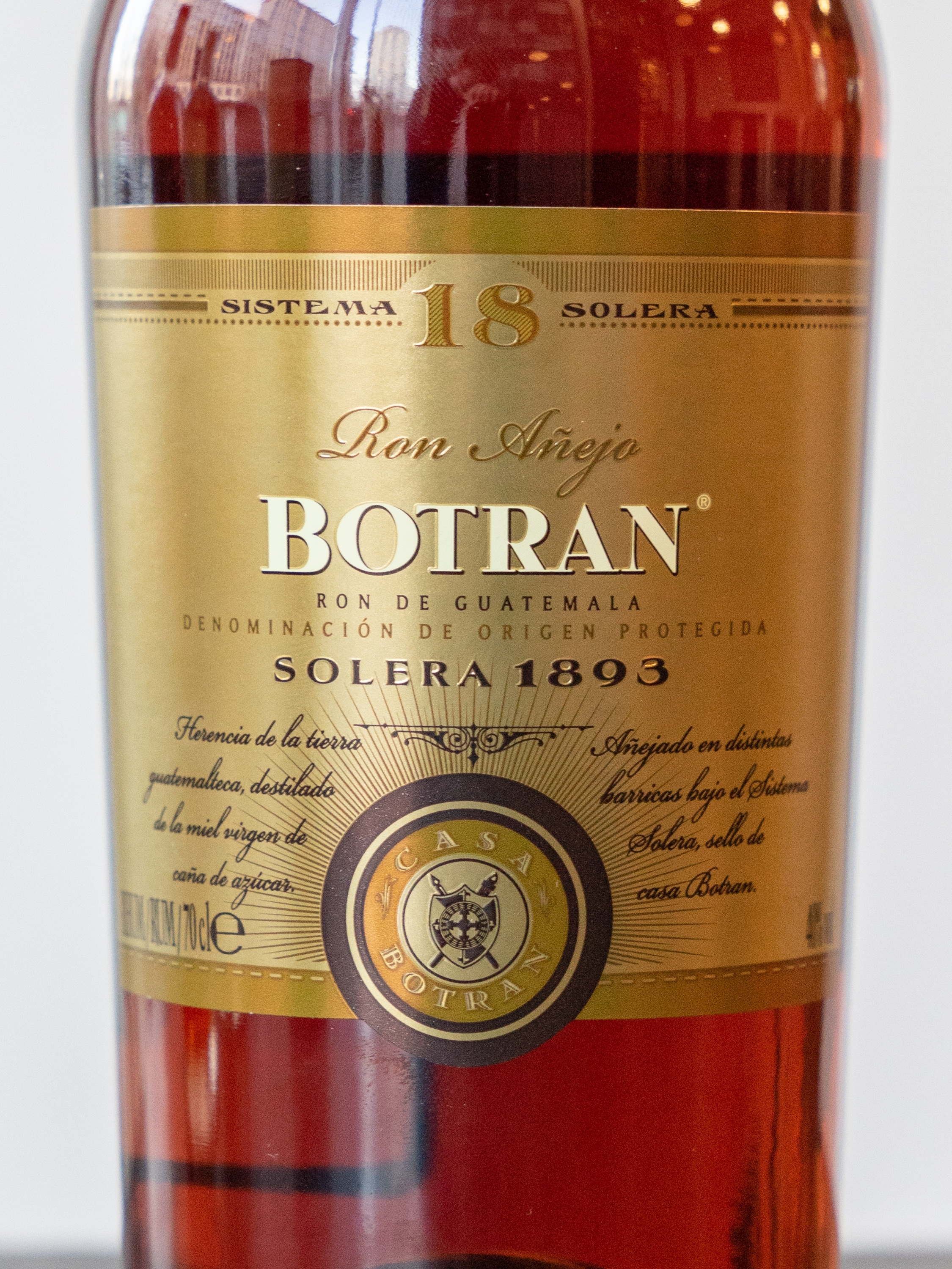 Ром Botran Anejo Solera 1893 18 years old купить в винном ресторане Остерия Амичи - лучшая цена Ром Botran Anejo Solera 1893 18 years old / Аньехо Ботран 18 лет
