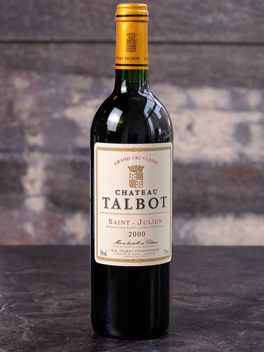 Вино Chateau Talbot St Julien AOC 4 me Grand Cru Classe 2000 купить в винном ресторане Остерия - лучшая цена Вино Chateau Talbot St Julien AOC 4 me Grand Cru Classe 2000 / Шато Тальбо Гран Крю Классе Сен-Жюльен