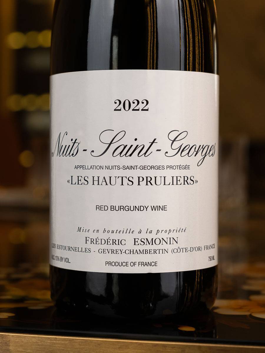Вино Frederic Esmonin Nuits-Saint-Georges Les Hauts Pruliers 2022 / Нюи-Сен-Жорж Фредерик Эсмонин Ле О Прюлье