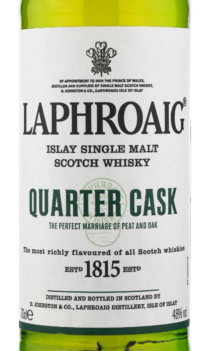 Виски Laphroaig Quarter Cask лучшая цена в ресторане Амичи Виски Laphroaig Quarter Cask / Лафройг Квотер Каск