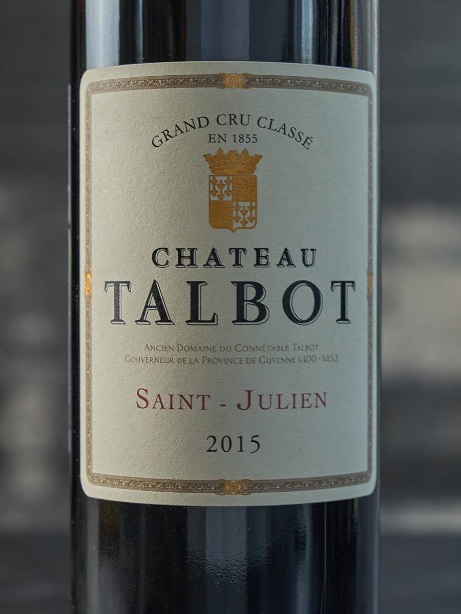 Вино Chateau Talbot Grand Cru Classe Saint-Julien 2015 купить в винном ресторане Остерия - лучшая цена Вино Chateau Talbot Grand Cru Classe Saint-Julien 2015 / Шато Тальбо Гран Крю Классе Сен-Жюльен 2015