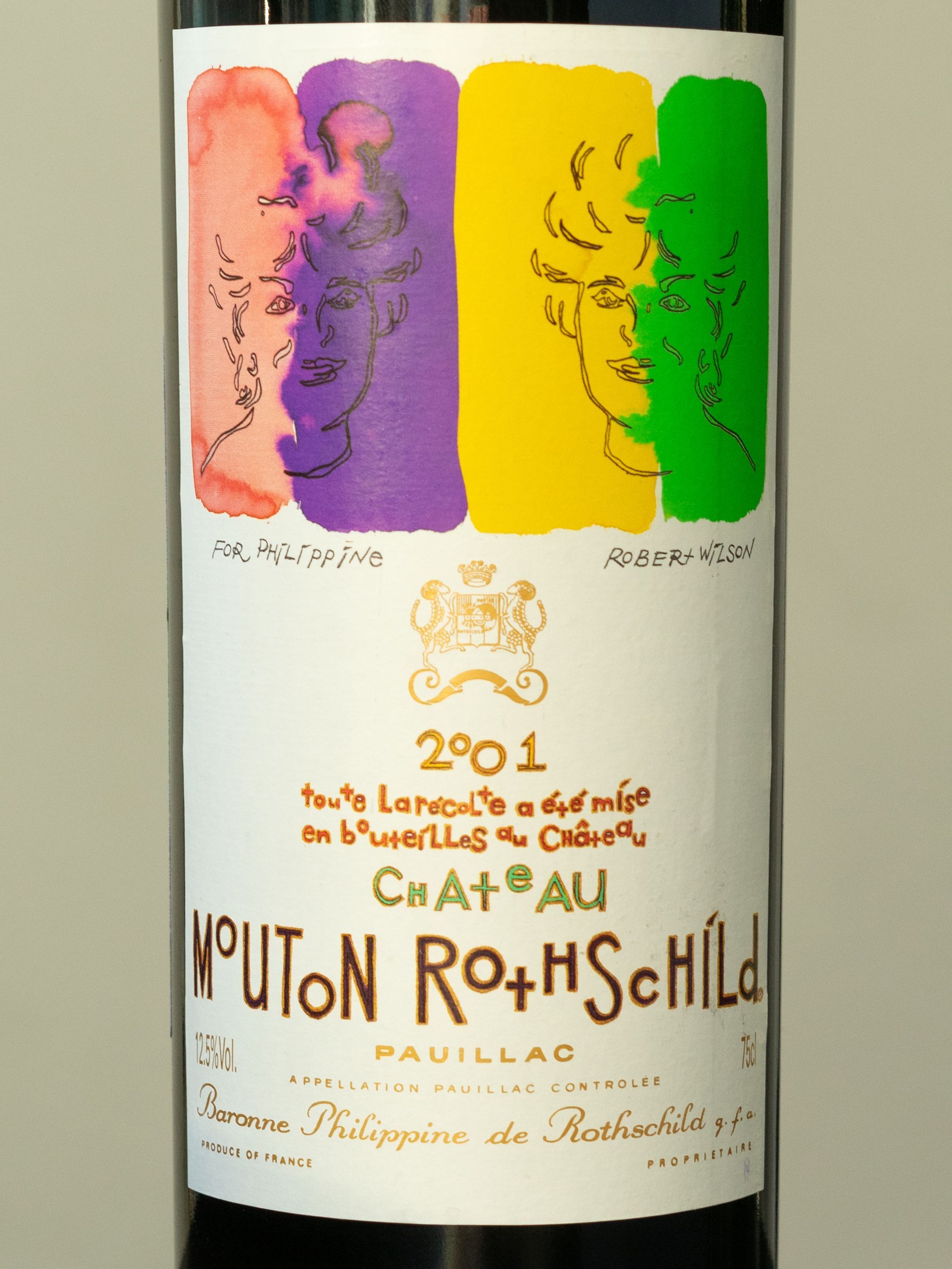 Вино Chateau Mouton Rothschild Pauillac Premier Grand Cru Classe 2001 / Шато Мутон Ротшильд Премье Гран Крю 2001