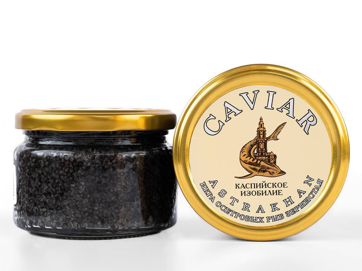 Черная икра звёздный осётр зернистая 250 г- Каспийское изобилие