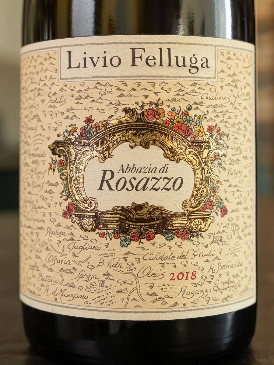 Купить вино Livio Felluga Abbazia di Rosazzo Colli Orientali del Friuli DOCG 2018 в ресторане цена Вино Livio Felluga Abbazia di Rosazzo Colli Orientali del Friuli DOCG 2018 / Аббация ди Розаццо Розаццо