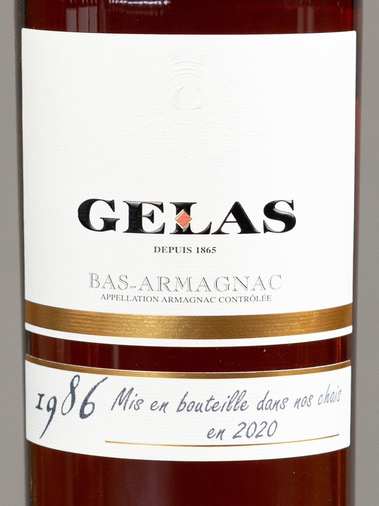 Арманьяк Gelas Bas Armagnac 1986 купить в ресторана Остерия - лучшая цена Арманьяк Gelas Bas Armagnac 1986 / Желас Ба Арманьяк 1986