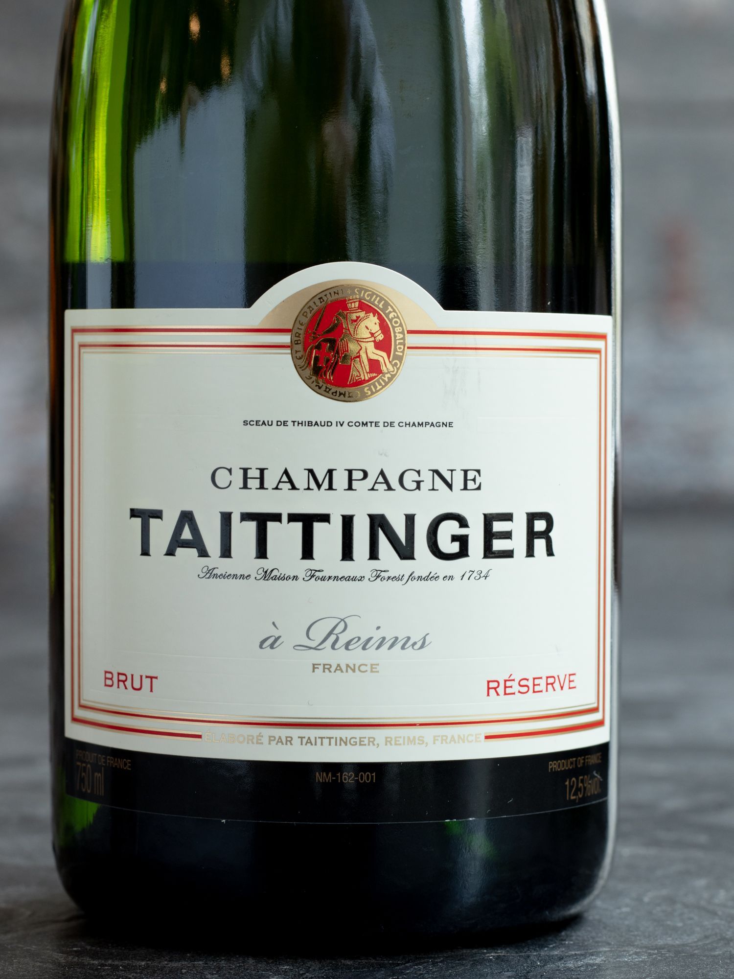 Этикетка Taittinger Brut Reserve