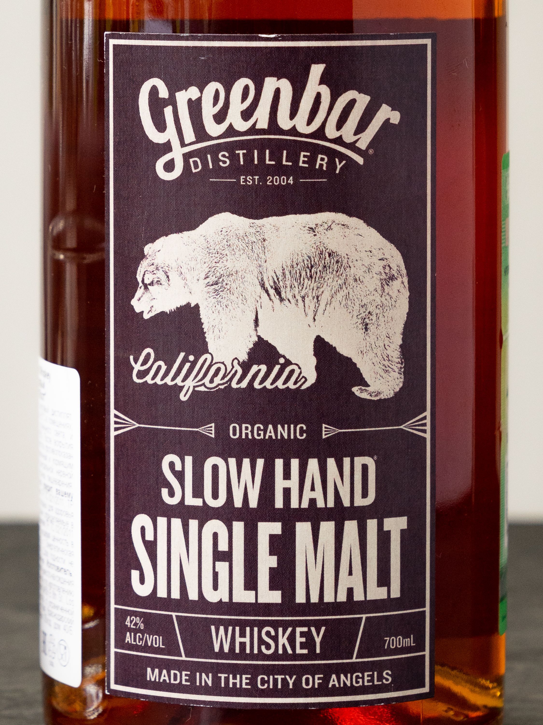 Виски Greenbar Slow Hand лучшая цена в ресторане Амичи Виски Greenbar Slow Hand / Гринбар Слоу Хэнд