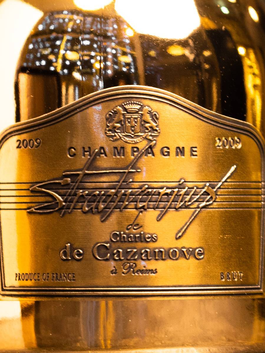 Этикетка Charles de Cazanove Stradivarius Vintage Brut 2009