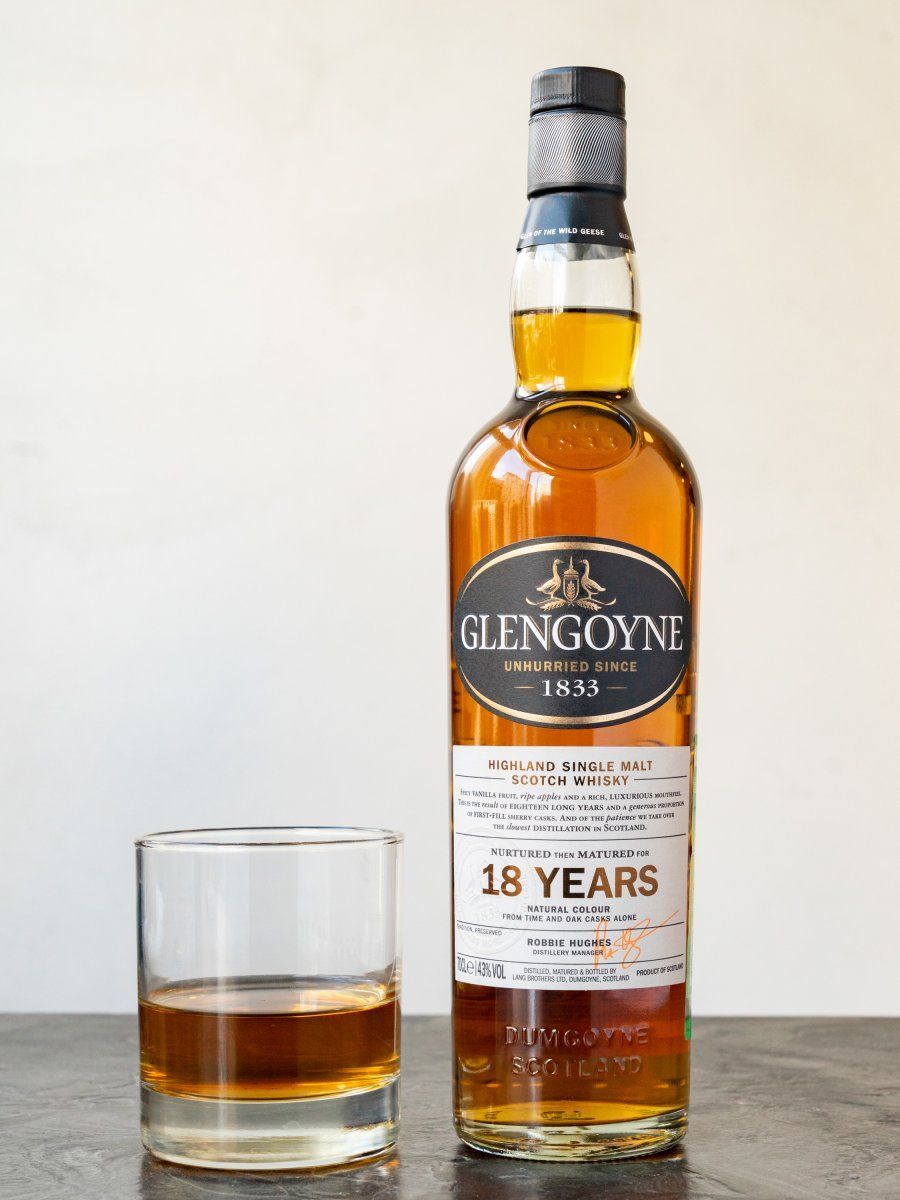 Купить виски Glengoyne 18 years (Гленгойн 18 лет) - лучшая цена в ресторане Amici Виски Glengoyne 18 years / Гленгойн 18 лет