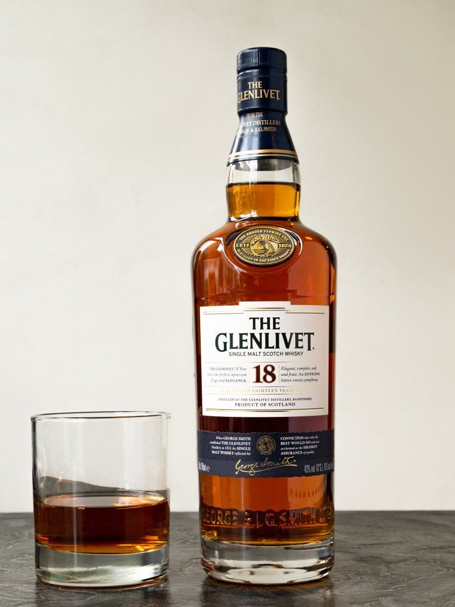 Виски Glenlivet 18 y.o. лучшая цена в ресторане Амичи Виски Glenlivet 18 y.o. / Гленливет 18 лет