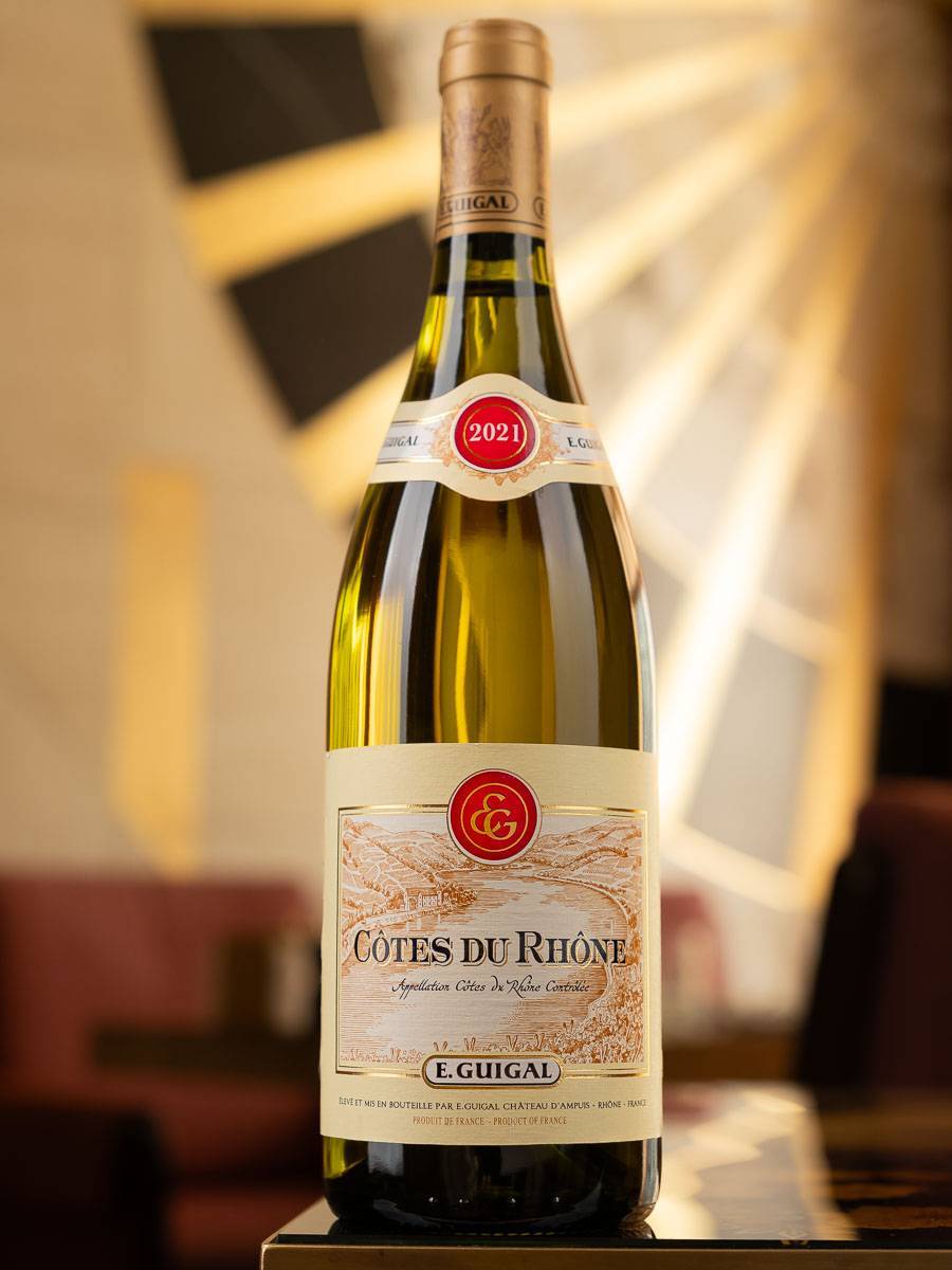 Купить вино Guigal Cotes du Rhone Blanc в винном ресторане Остерия цена Вино Guigal Cotes du Rhone Blanc / Гигаль Кот Дю Рон Блан
