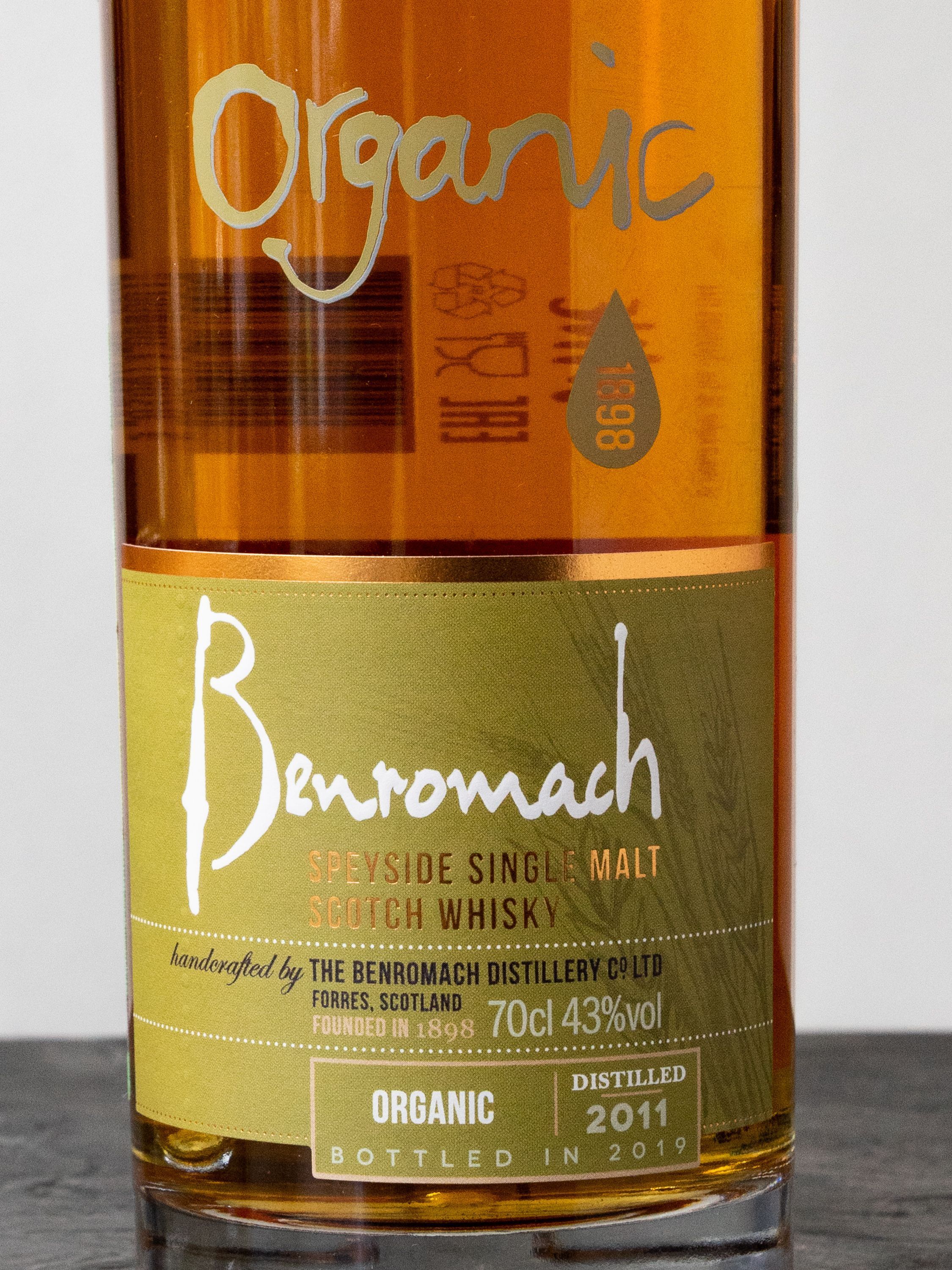 Виски Benromach Organic 2011 купить в ресторане Остерия - лучшая цена Виски Benromach Organic 2011 / Бенромах Органик 2011