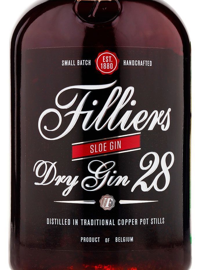 Джин Filliers Dry Gin 28 Sloe Gin / Филльерс Драй 28 терновый