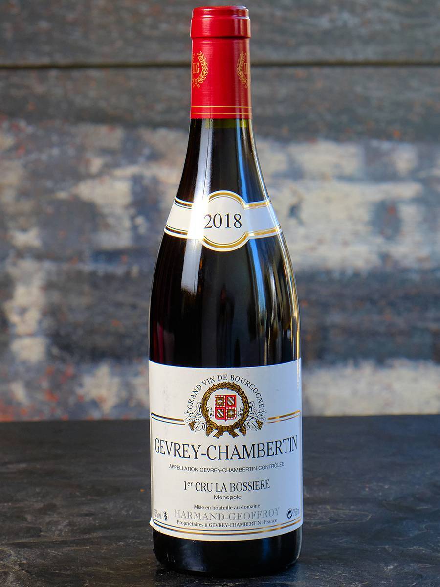Вино Domaine Harmand-Geoffroy Gevrey-Chambertin 1er Cru La Bossier Monopole 2018 купить в винном ресторане Остерия - лучшая цена Вино Domaine Harmand-Geoffroy Gevrey-Chambertin 1er Cru La Bossier Monopole 2018 / Домэн Арман-Жеффруа Жеврэ-Шамбертэн Премьер Крю Ля Боссьер Монополь