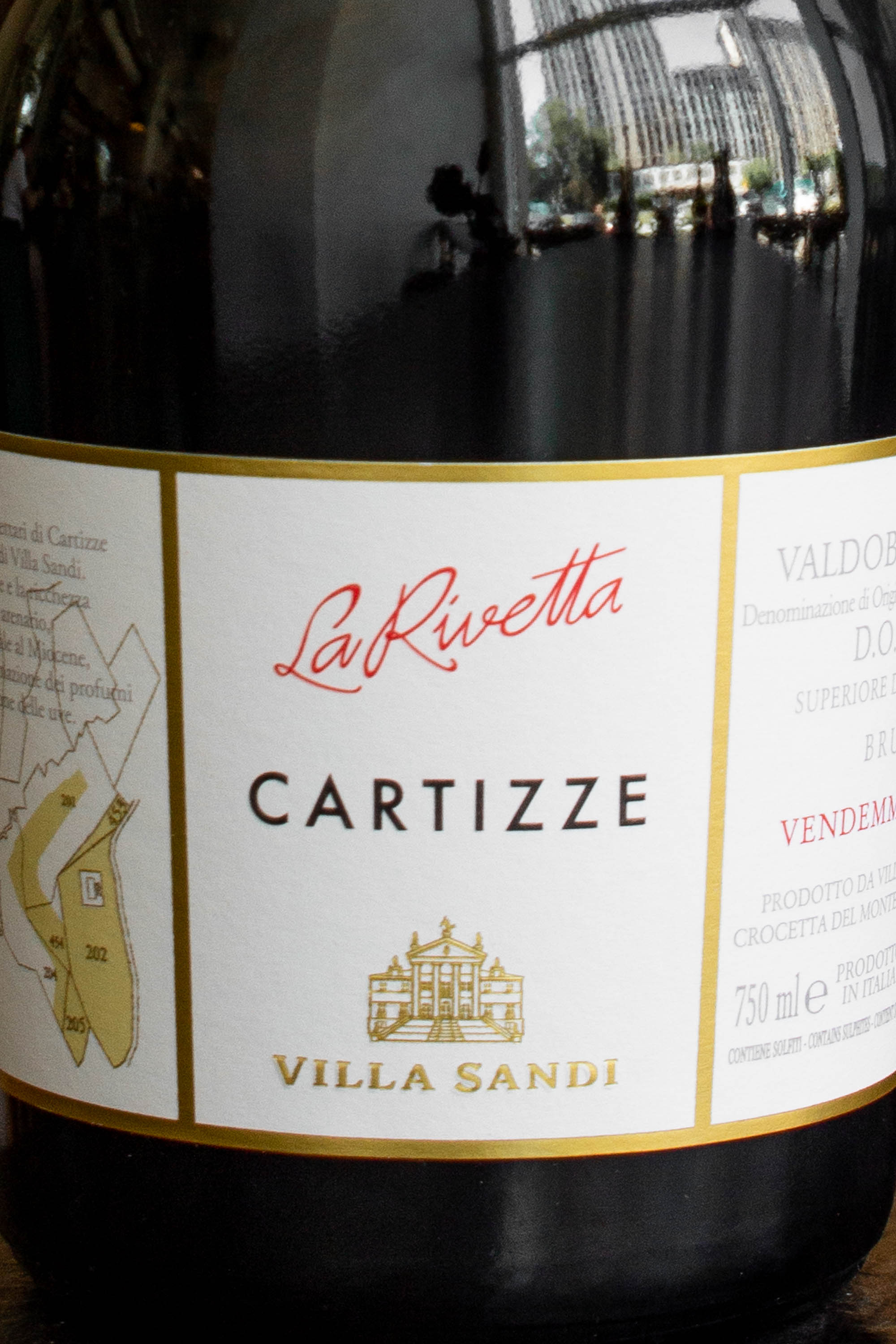 Этикетка Villa Sandi Prosecco Cartizze Vigna La Rivetta