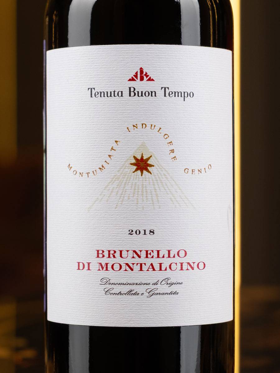 Этикетка Tenuta Buon Tempo Brunello di Montalcino 2018 375 ml