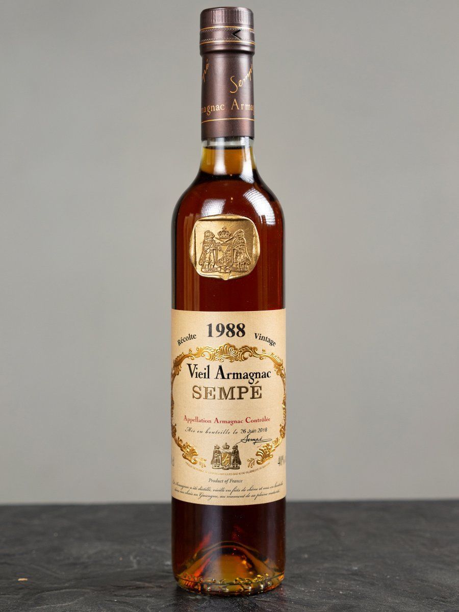 Арманьяк Armagnac Sempe Vieil 1988 купить в ресторане Остерия Амичи - лучшая цена Арманьяк Armagnac Sempe Vieil 1988 / Семпэ Вьей 1988