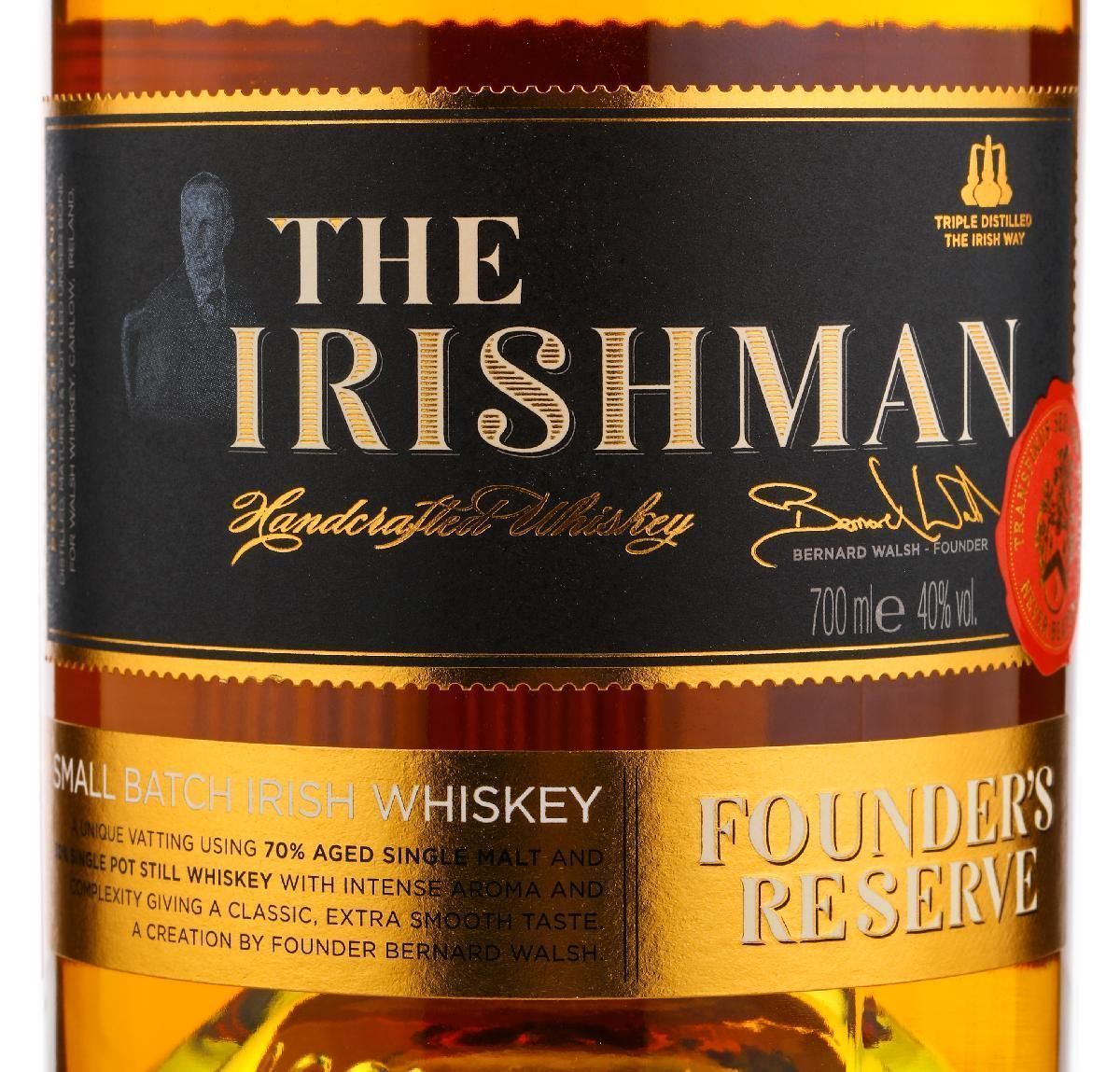 Купить ирландский виски The Irishman Small Batch лучшая цена в ресторане Амичи Виски The Irishman Small Batch / Айришмен Смолл Бетч