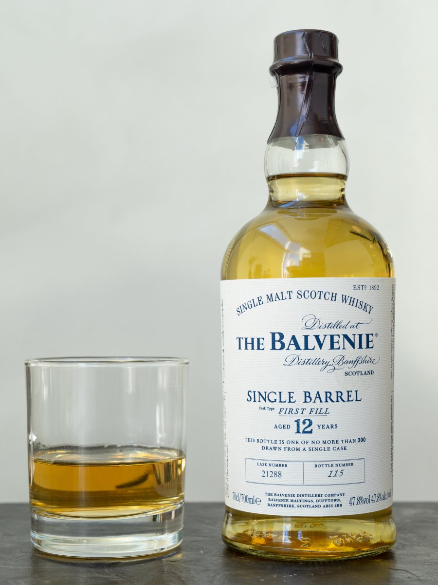Виски Balvenie Single Barrel First Fill 12 Years Old купить в винном ресторане Остерия Амичи - лучшая цена Виски Balvenie Single Barrel First Fill 12 Years Old / Балвени Сингл Баррель Фёст Филл 12 лет