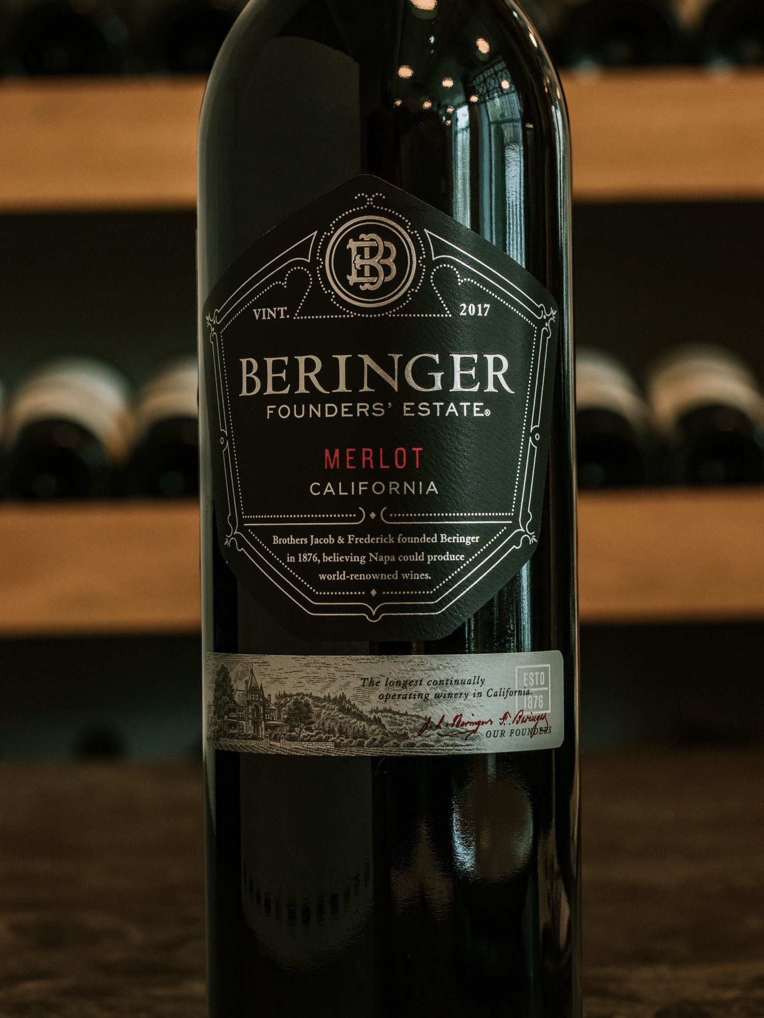Купить вино Beringer Founder`s Estate Merlot в винном ресторане Остерия Амичи Вино Beringer Founder`s Estate Merlot / Беринжер Фаундер`с Эстейт Калифорния Мерло