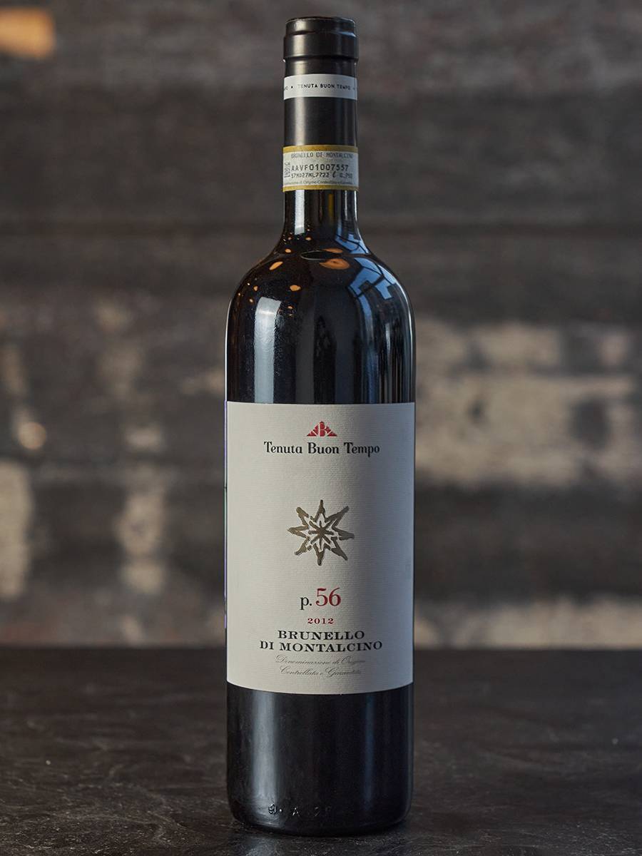 Вино Brunello di Montalcino p.56 Tenuta Buon Tempo DOCG 2012 купить в винном ресторане Остерия - лучшая цена Вино Brunello di Montalcino p.56 Tenuta Buon Tempo DOCG 2012 / Тенута Буон Темпо Брунелло ди Монтальчино п.56