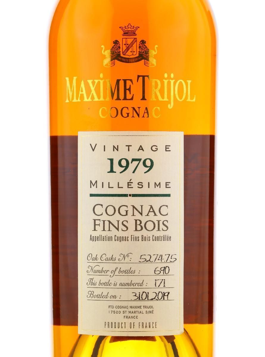 Коньяк Maxime Trijol Fins Bois 1979 - купить по лучшей цене в ресторане Amici Коньяк Maxime Trijol Fins Bois 1979 / Максим Трижоль Фин Буа 1979