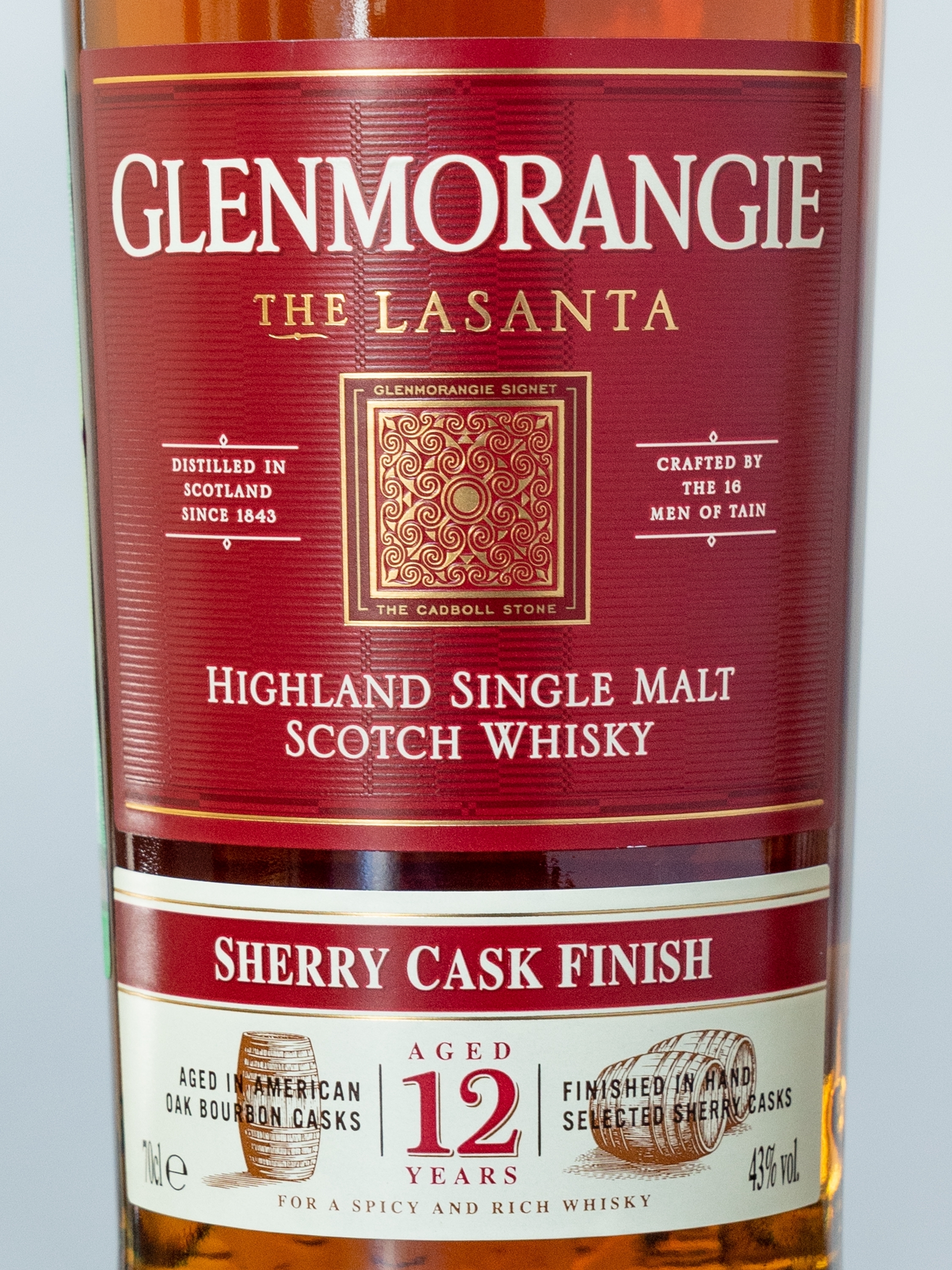 Этикетка Glenmorangie The Lasanta 12 years old