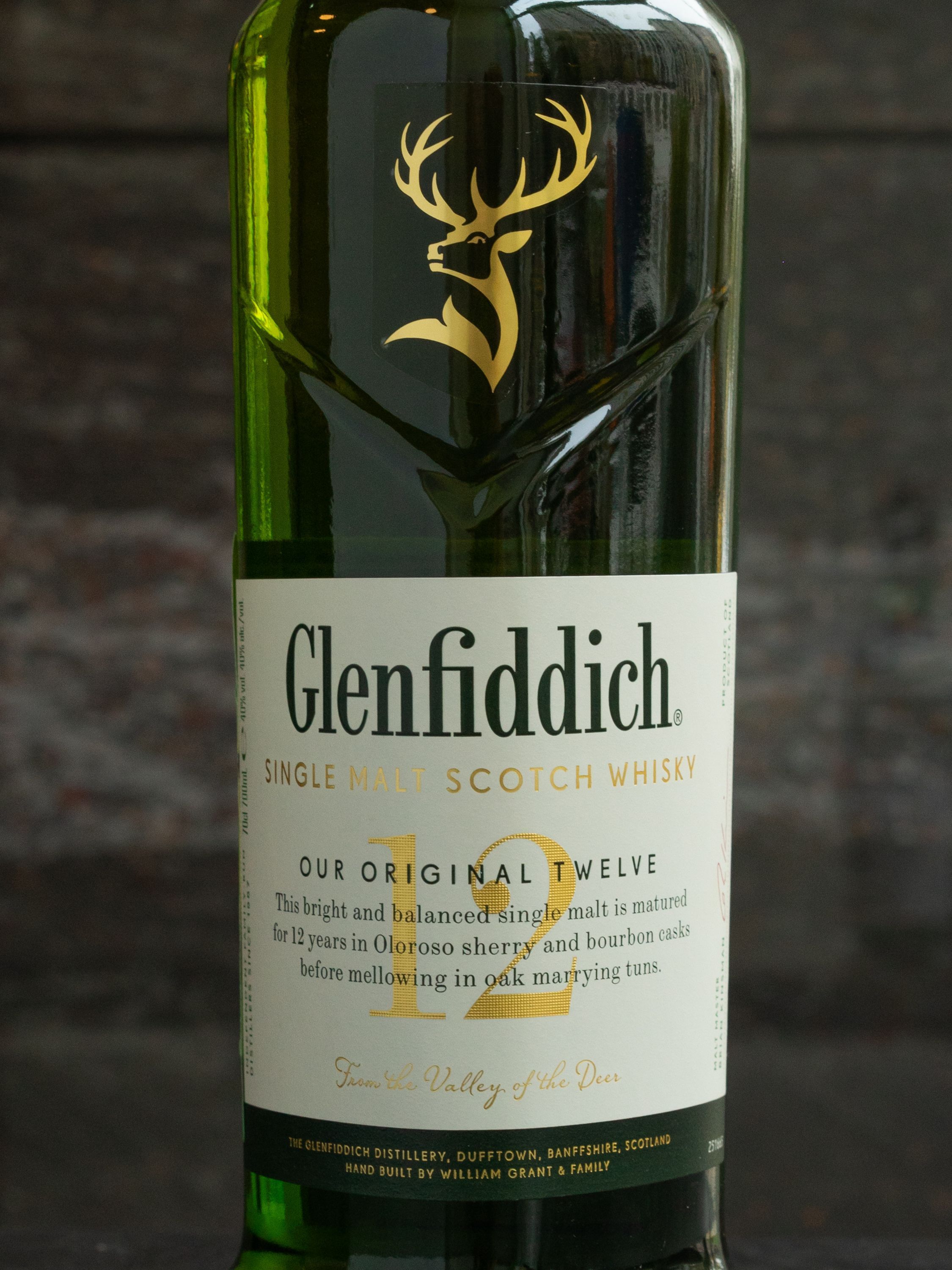 Этикетка Glenfiddich 12 years old